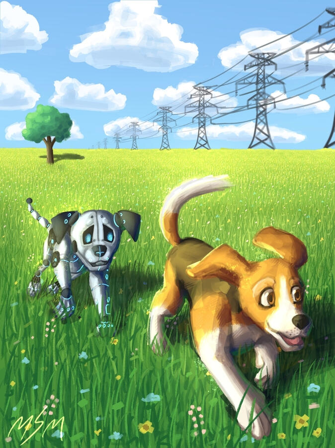 "An Artificial Future", Awarded Honorable mention at the Worcester County Arts Council Competition